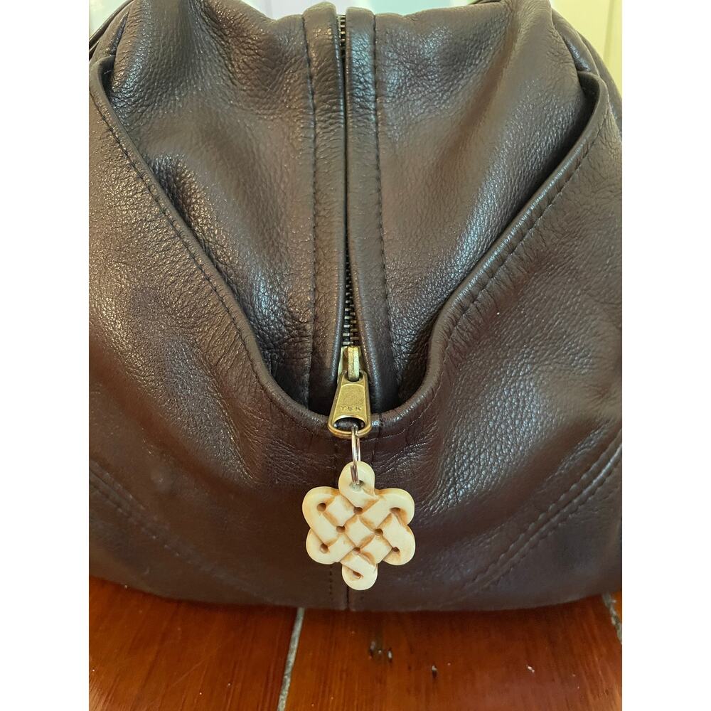 Victoria Leather Co. Vintage Genuine Leather Shoulder Bag Satchel Brown USA Made - Picture 4 of 7